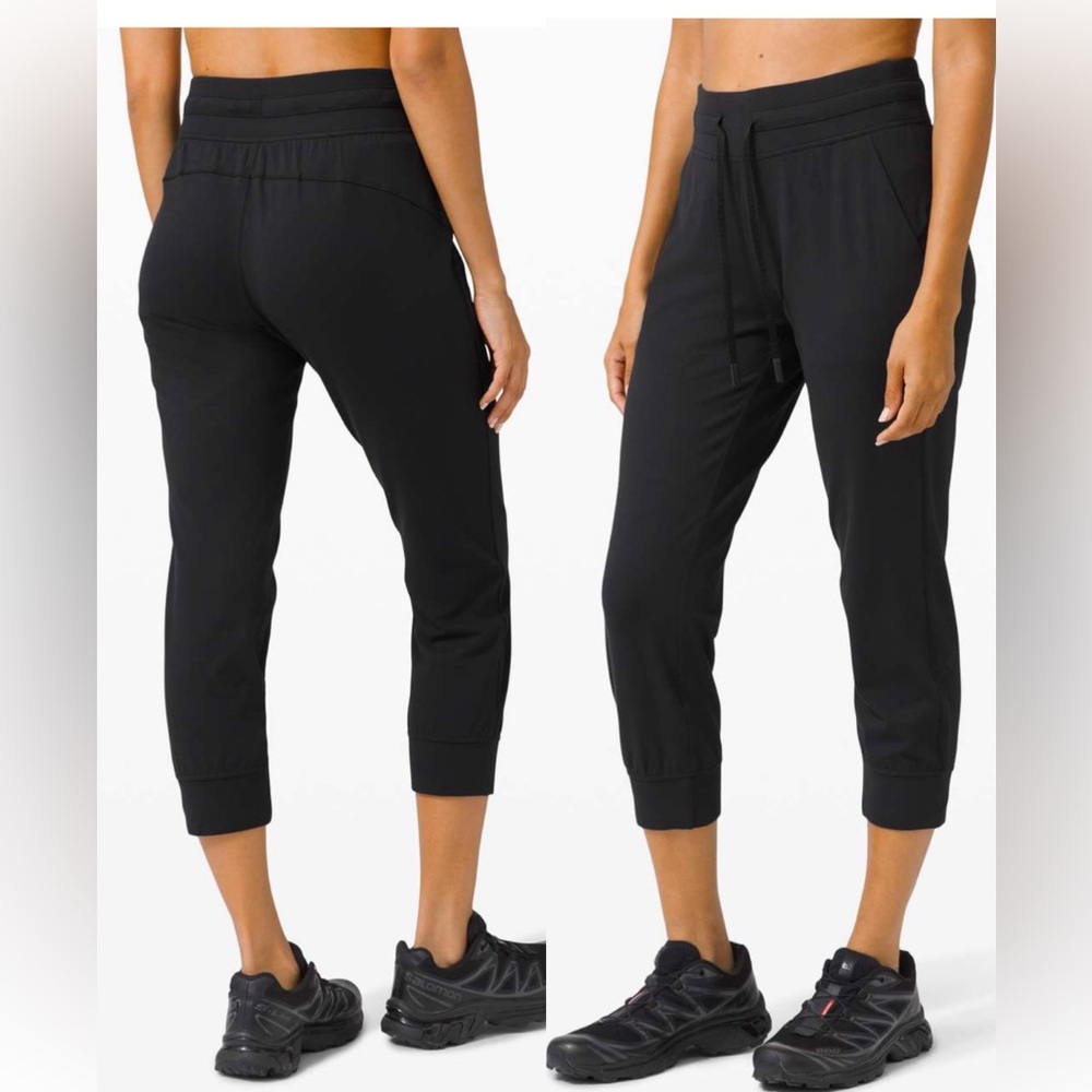 Lululemon Ready To Rulu High-Rise Cropped Jogger Capri Black Size 8 Workout